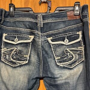 Maurices Dark Blue Flare Jeans